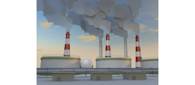 発電所｜火力｜設備 - 生産/イラスト/インダストリー/写真/イメージ/フォト/フリー素材