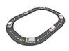 自動運転車 | 道路 | 渋滞 - テクノロジー｜イラスト｜フリー素材