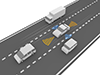 自動運転 | 高速道路 - テクノロジー｜イラスト｜フリー素材