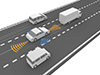 高速道路 | 自動運転 - テクノロジー｜イラスト｜フリー素材