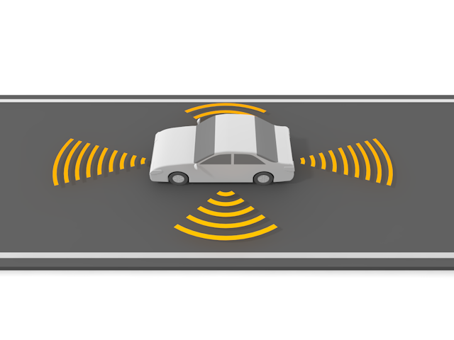 自動運転 | レーダー | 感知 | 道路 - テクノロジー / 技術開発 / 写真 / 3D / 科学 / イラスト / フォト / 無料 / 機械