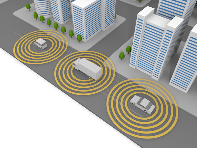 自動運転 | トラック | センサー - テクノロジー / 技術開発 / 写真 / 3D / 科学 / イラスト / フォト / 無料 / 機械