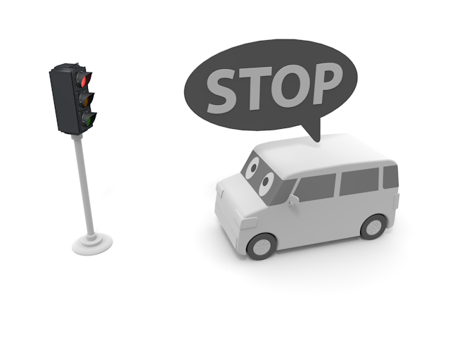 信号 | ストップ | 自動運転 - テクノロジー / 技術開発 / 写真 / 3D / 科学 / イラスト / フォト / 無料 / 機械