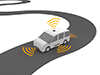 自動車 | センサー | レーダー | GPS - テクノロジー｜イラスト｜フリー素材