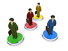 選択肢｜将来｜会社 - ビジネス｜人物｜無料イラスト素材