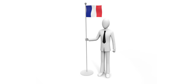 フランス/国旗/ビジネスマン/海外事業所 - イラスト/写真/フリー素材/クリップアート/フォト/商用使用OK