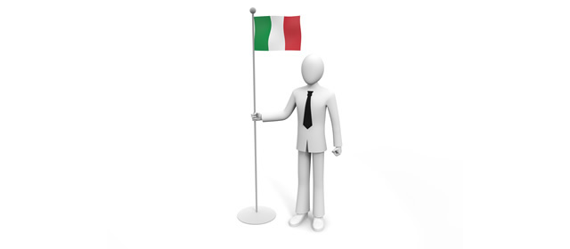 イタリア/国旗/ビジネスマン/海外事業所 - イラスト/写真/フリー素材/クリップアート/フォト/商用使用OK