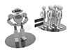 ロボットの能力｜人の能力｜AIテクノロジー - テクノロジー｜イラスト｜フリー素材