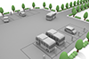 バス/EV電気/道路/充電スタンド - テクノロジー関係-無料素材 - 2,100×1,400ピクセル