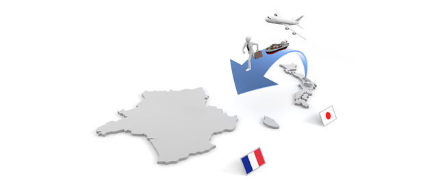 フランス/工場移転/海外支店/貿易/輸出 - イラスト/写真/フリー素材/クリップアート/フォト/商用使用OK