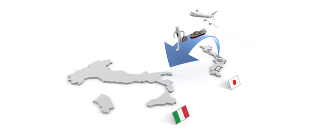 イタリア/工場移転/海外支店/貿易/輸出 - イラスト/写真/フリー素材/クリップアート/フォト/商用使用OK
