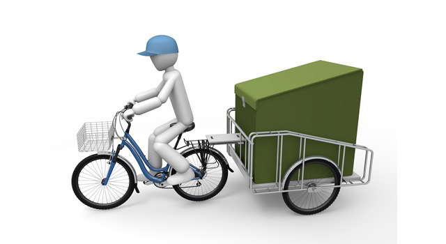 配送/自転車 - 生産/イラスト/インダストリー/写真/イメージ/フォト/フリー素材
