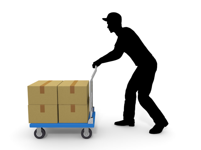 荷物｜台車｜自動車 - 生産/イラスト/インダストリー/写真/イメージ/フォト/フリー素材